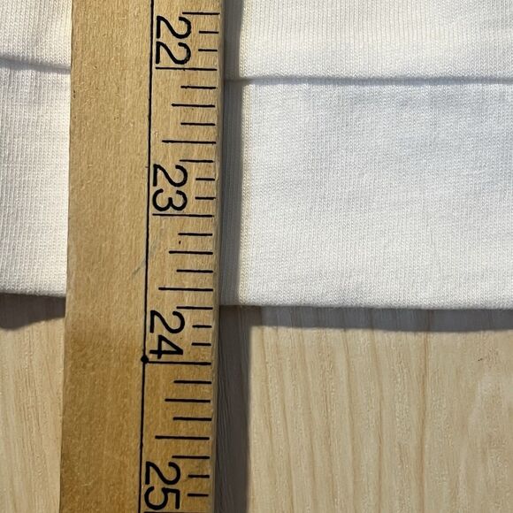 Chicos White Ruffle 3/4 Sleeve Blouse Small NWT Casual Summer Vacation Beach - Picture 9 of 10